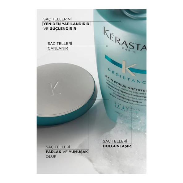 Kerastase Resistance Bain Force Architecte 1-2 Şampuan 250ml - Resim 2