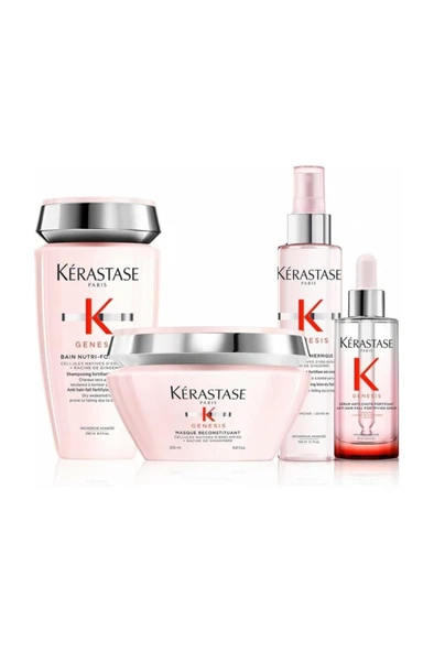 Genesis Dökülme Önleyici Şampuan 250 ml + Maske 200ML +Thermique Sprey 150 Ml+Fortifiant Serum 90 ml ürün görseli 1