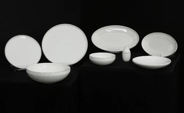 Vitale 30 Parça Platin Fine Bone Yemek Takımı MTFK.0160 ürün görseli 1