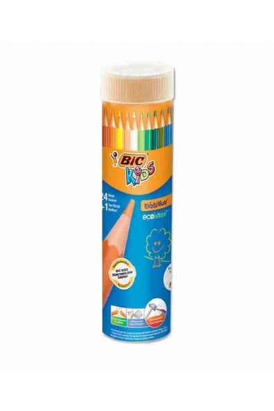 Bic Kids Evolution Kuru Boya Kalemi 24+1 Renk Metal Tüp ürün görseli 1