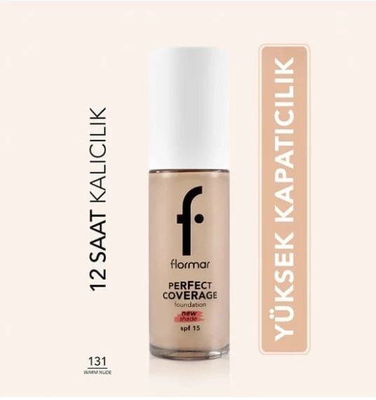 Flormar Perfect Coverage Foundation 131 Warm Nude ürün görseli 1