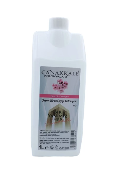(Şeffaf Renksiz) Japon Kiraz Çiçeği Kolonyası -1 Litre -Korumalı Kapak - Yeni Model ürün görseli 1