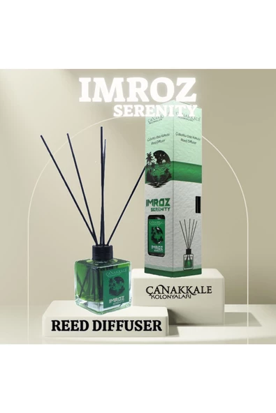 Bambu Çubuklu Oda Kokusu (IMROZ) 100 ML Cam Şişe ürün görseli 1
