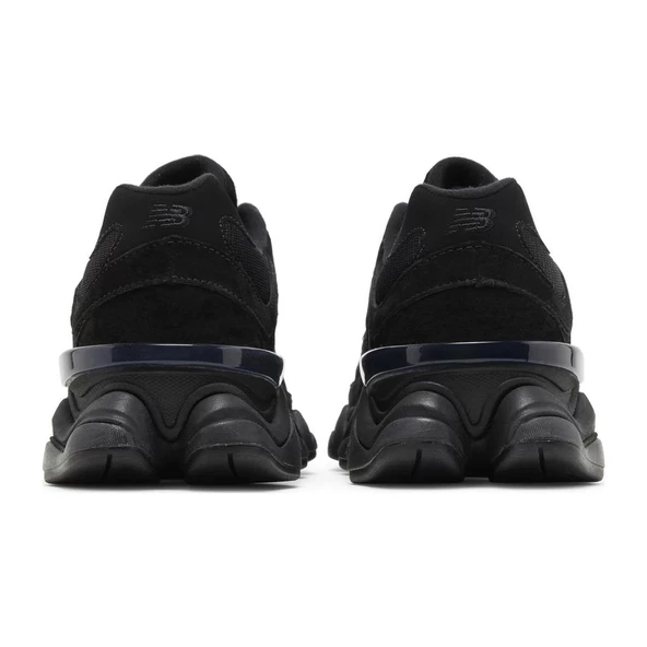 New Balance 9060 Triple Black Suede - Resim 4