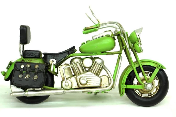Dekoratif Metal Motosiklet Nostaljik Vintage Biblo Hediyelik ürün görseli 1