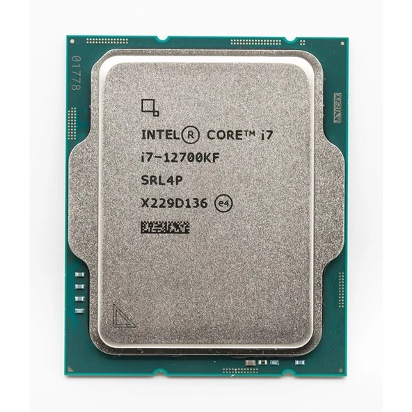 INTEL CORE i7 12700KF 20MB 8çekirdekli VGA YOK 1700p 125w Kutusuz+Fansız ürün görseli 1