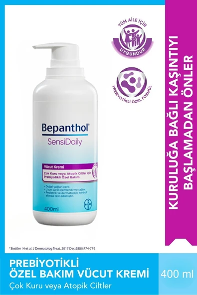 Bepanthol Sensidaily Vücut Kremi 400 ml ürün görseli 1