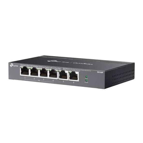 TP-LINK  Omada DS106P 6 Port Yönetilemez Switch - Resim 3