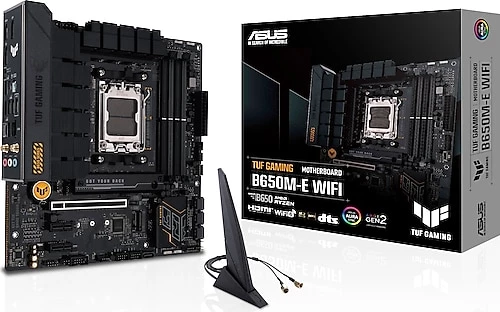 ASUS TUF GAMING B650M-E, 4xDDR5, 2x M.2, HDMI, 2xDP, Type-C, AMD Ryzen 7000 Serisi, AM5 Soket Anakart ürün görseli 1