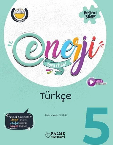 5. Sınıf Enerji Türkçe Soru Kitabı Palme Yayınları ürün görseli 1