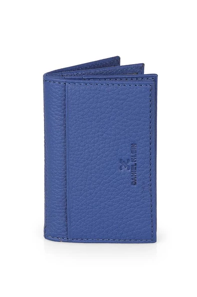 Daniel Klein DKL1169-5 Gerçek Deriden Üretilme Mavi Erkek Cüzdan&Kartlık ürün görseli 1