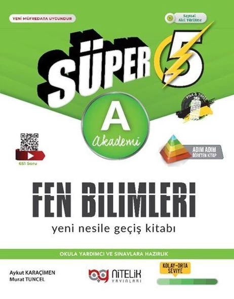 5. Sınıf Süper Fen Bilimleri A Yeni Nesile Geçiş Kitabı Nitelik Yayınları ürün görseli 1