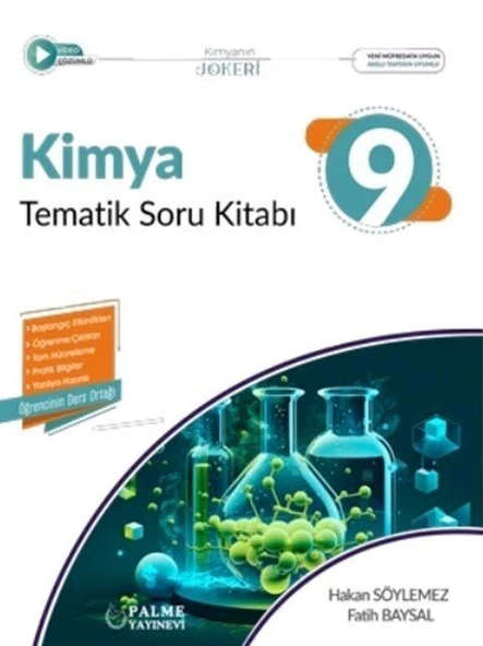 9. Sınıf Kimya Tematik Soru Kitabı Palme Yayınları ürün görseli 1