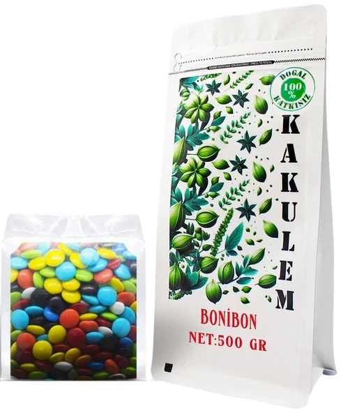 KAKULEM SERTİFİKALI Renkli Şekerler Bonibon Draje 500 GR ürün görseli 1