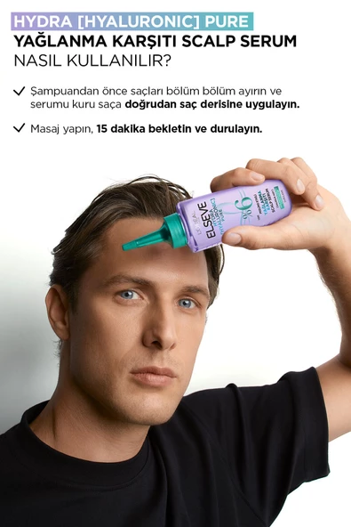 ELSEVE Hydra[hyaluronic] Pure Salisilik Asit Içeren Yağlanma Karşıtı Peeling Etkili Saç Derisi Serumu 102ml ürün görseli 1