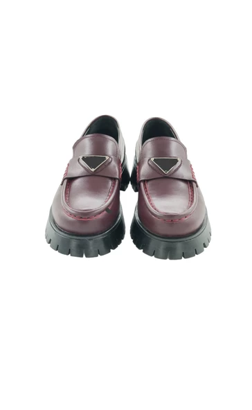 26252105  Loafer Bordo Tokalı - Resim 2