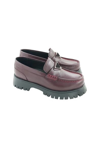 26252105  Loafer Bordo Tokalı ürün görseli 1