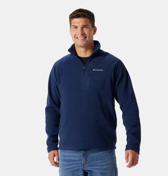 Columbia Fast Trek III Half Zip Fleece Erkek Yarım Fermuarlı Polar Üst Lacivert XM6410-468 ürün görseli 1