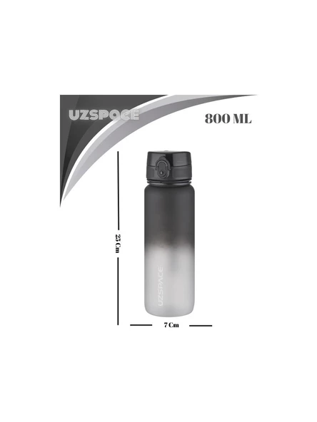 Uzspace Matara Tritan 800 Ml 3053-6 Black White - Resim 4