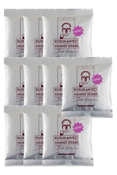 Kafeinsiz Türk Kahvesi 50 G Folyo Ambalaj X 10 Adet 8690627421009 ürün görseli 1