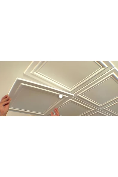 Tavan Kaplama Köpüğü Yonca Model 50X50 1 ADET - Resim 6