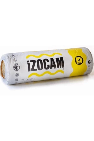 İzocam Camyünü 10 Cm. Çatı Şiltesi Folyosuz 120 Cmx8 Mt 9,60 M2/Rulo ürün görseli 1