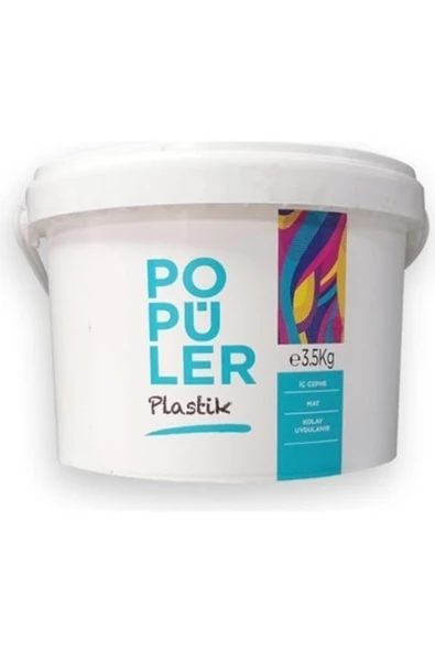 Polisan Popüler Plastik Mat Iç Cephe Boyası 3 Kg Marjinal Gri ürün görseli 1