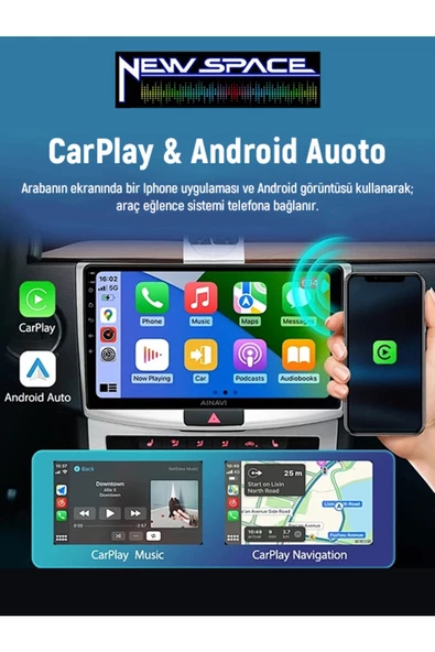 RENAULT CLİO 4 ANDROİD (2016-2019) 2GB RAM 32GB ROM CARPLAY MULTİMEDYA - Resim 4