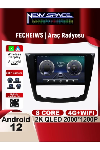 RENAULT KADJAR ANDROİD 6GB RAM 128GB ROM 8 ÇEKİRDEK CARPLAY MULTİMEDYA ürün görseli 1