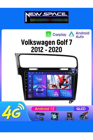 VOLKSWAGEN GOLF 7 ANDROİD 6GB RAM 128GB ROM 8 ÇEKİRDEK CARPLAY MULTİMEDYA ürün görseli 1