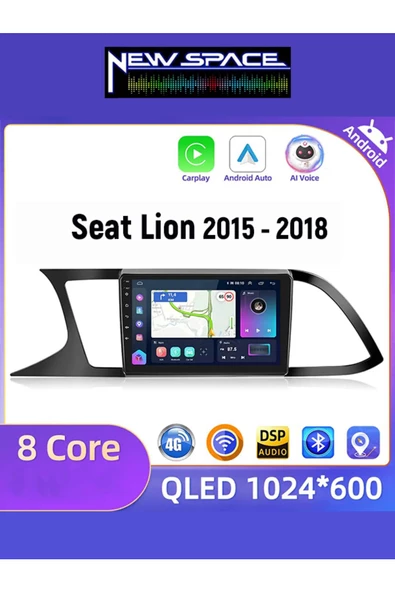 SEAT LEON ANDROİD 4GB RAM 32GB ROM CARPLAY NAVİGASYON MULTİMEDYA ürün görseli 1