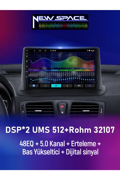 RENAULT FLUENCE ANDROİD 2GB RAM 32GB ROM CARPLAY NAVİGASYON MULTİMEDYA - Resim 3