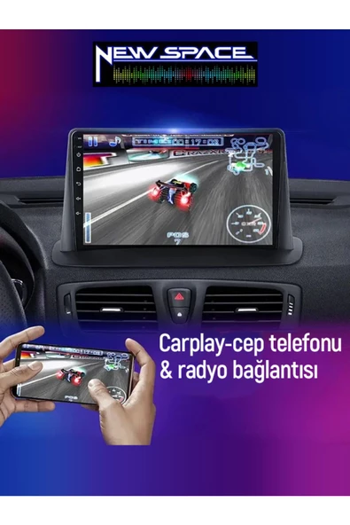 RENAULT FLUENCE ANDROİD 2GB RAM 32GB ROM CARPLAY NAVİGASYON MULTİMEDYA - Resim 4