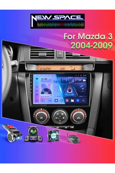 MAZDA 3 ANDROİD 2GB RAM 32GB ROM CARPLAY NAVİGASYON MULTİMEDYA ürün görseli 1