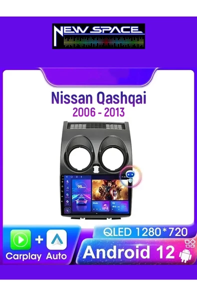 NİSSAN QASHQAİ ANDROİD 4GB RAM 64GB ROM 8 ÇEKİRDEK MULTİMEDYA ürün görseli 1