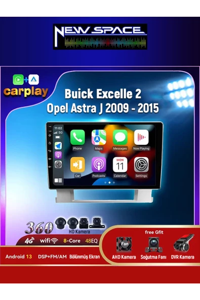 OPEL ASTRA J ANDROİD 2GB RAM 32GB ROM CARPLAY NAVİGASYON MULTİMEDYA ürün görseli 1