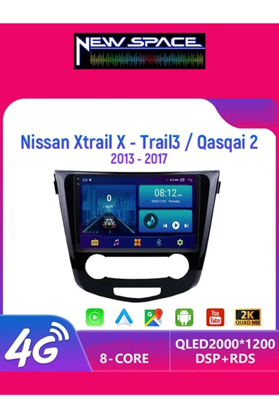 NİSSAN QASHQAİ ANALOG 8GB RAM 128GB ROM 8 ÇEKİRDEK ANDROİD MULTİMEDYA ürün görseli 1
