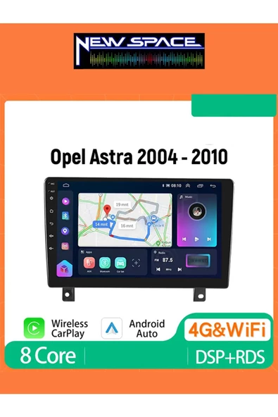 OPEL ASTRA H ANDROİD 6GB RAM 128GB ROM 8 ÇEKİRDEK CARPLAY MULTİMEDYA ürün görseli 1