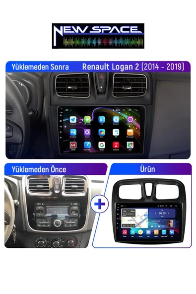DACİA SANDERO 4GB RAM 64GB ROM 8 ÇEKİRDEK ANDROİD MULTİMEDYA - Resim 3