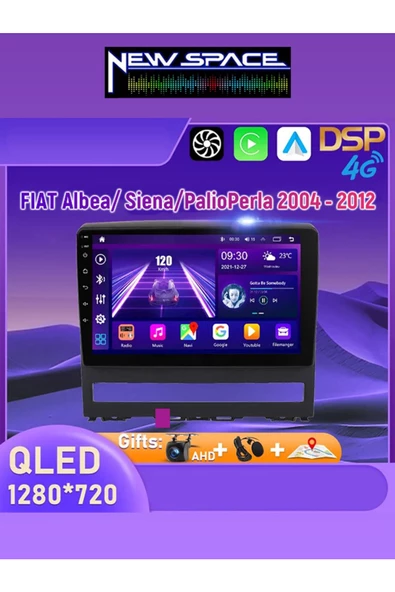FİAT PALİO ALBEA ANDROİD 4GB RAM 64GB ROM 8 ÇEKİRDEK CARPLAY MULTİMEDYA ürün görseli 1