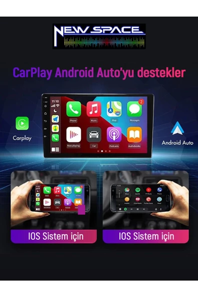 FİAT EGEA ANDROİD 2GB RAM 32GB ROM CARPLAY NAVİGASYON MULTİMEDYA - Resim 2