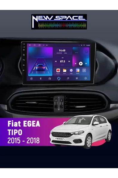 FİAT EGEA ANDROİD 4GB RAM 64GB ROM 8 ÇEKİRDEK CARPLAY MULTİMEDYA ürün görseli 1
