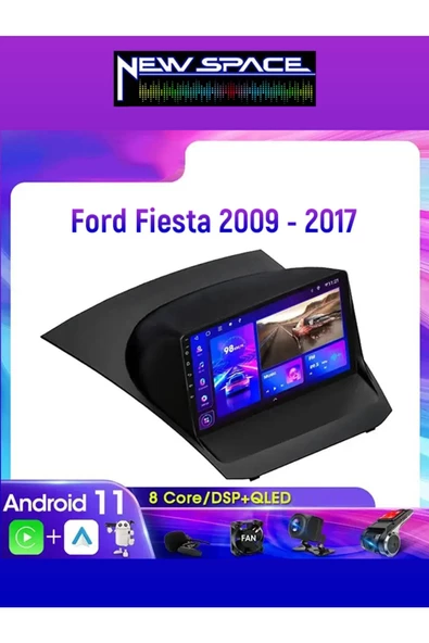 FORD FİESTA ANDROİD 4GB RAM 64GB ROM 8 ÇEKİRDE CARPLAY MULTİMEDYA ürün görseli 1