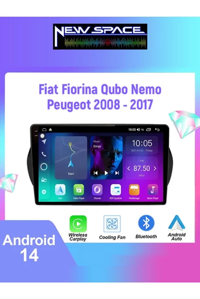 FİAT FİORİNO ANDROİD 2GB RAM 32GB ROM CARPLAY NAVİGASYON MULTİMEDYA ürün görseli 1