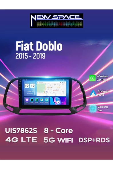 FİAT DOBLO D4 ANDROİD 6GB RAM 128GB ROM 8 ÇEKİRDEK CARPLAY MULTİMEDYA ürün görseli 1