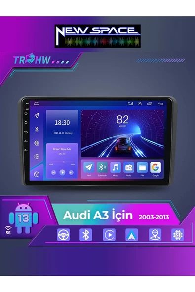 AUDİ A3 ANDROİD 8GB RAM 128GB ROM 8 ÇEKİRDEK CARPLAY MULTİMEDYA ürün görseli 1