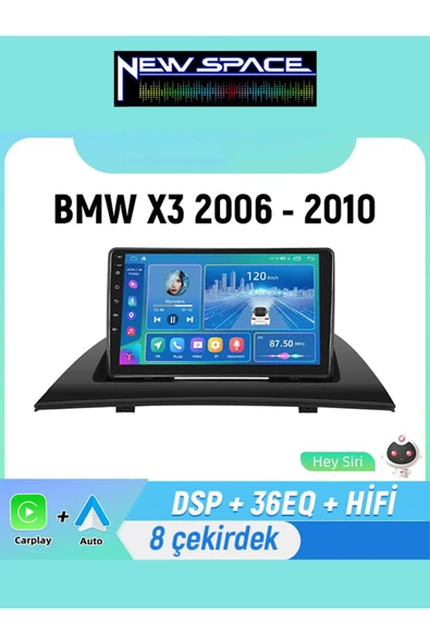 BMW X3 ANDROİD 8GB RAM 128GB ROM 8 ÇEKİRDEK CARPLAY MULTİMEDYA ürün görseli 1