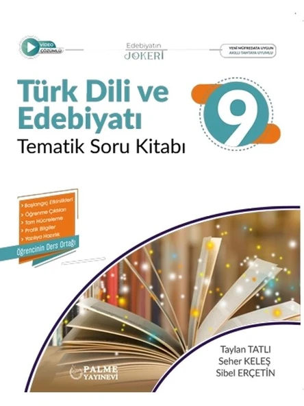 PALME 9.SINIF JOKER TÜRK DİLİ VE EDEBİYATI TEMATİK SORU KİTABI *YENİ* ürün görseli 1