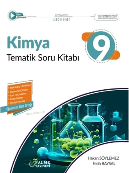 PALME 9.SINIF JOKER KİMYA TEMATİK SORU KİTABI *YENİ* ürün görseli 1