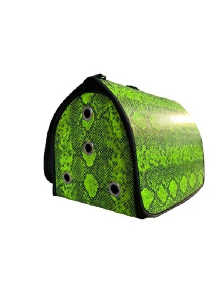 Orijin Kedi Köpek Deri Flybag Taşıma Çantası Kobra 42X26X25 cm ürün görseli 1